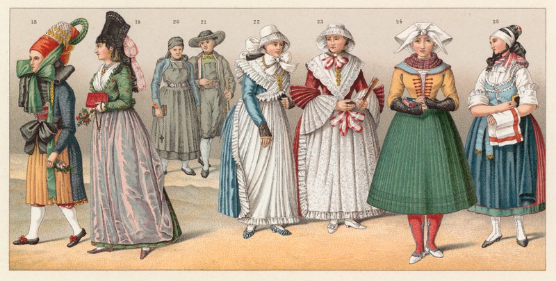 Tyskland kostume af French School
