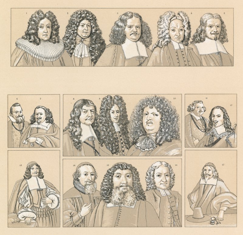 Tyskland XVII-XVIIIth Cent kostume af French School