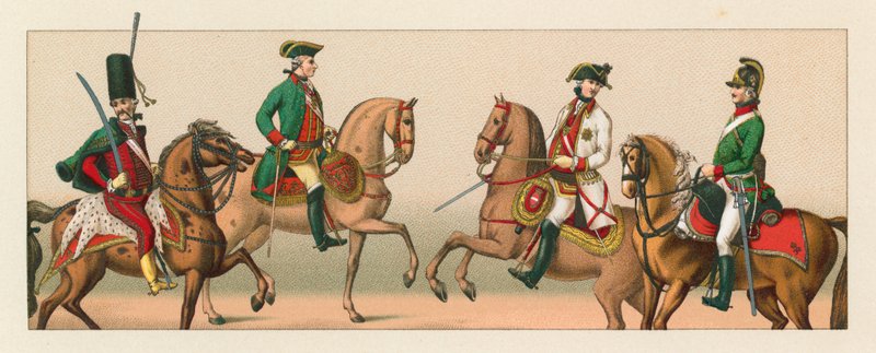 Tyskland XVIII. århundrede kostume af French School