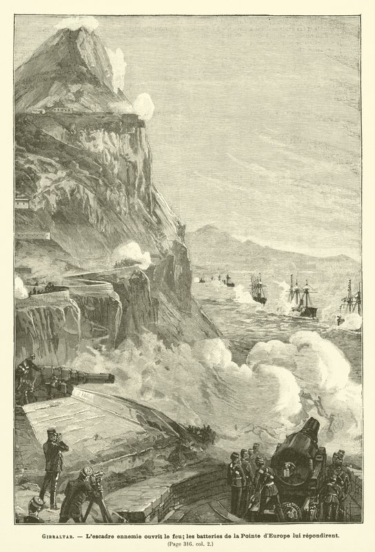 Gibraltar (gravering) af French School