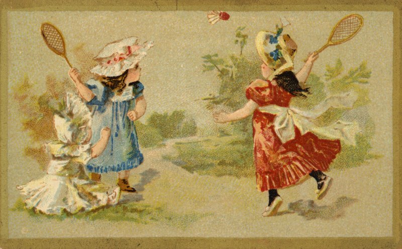 Piger leger fjerbold af French School