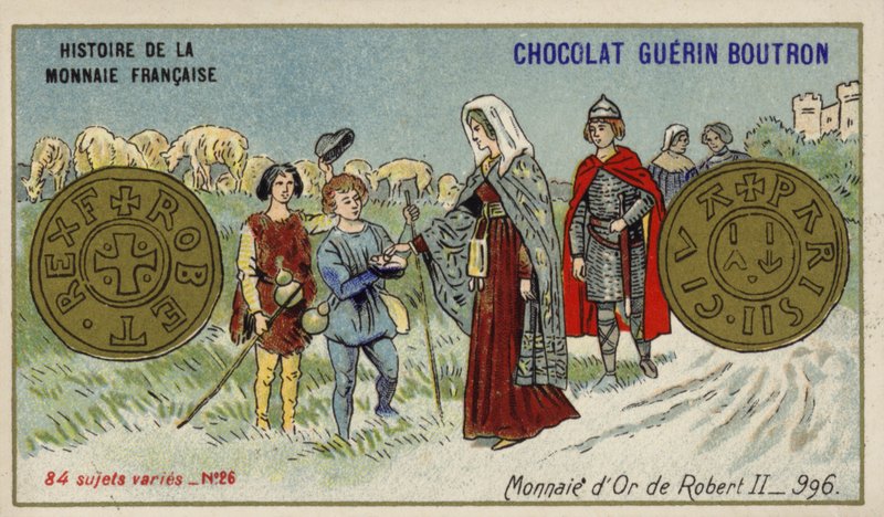 Guldmønter af Robert II, 996 (chromolitho) af French School