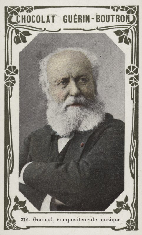Gounod, musikkomponist (farvet foto) af French School
