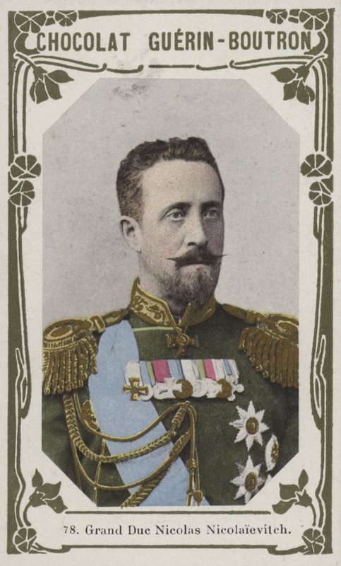 Storhertug Nicolas Nicolaievitch (farvet foto) af French School