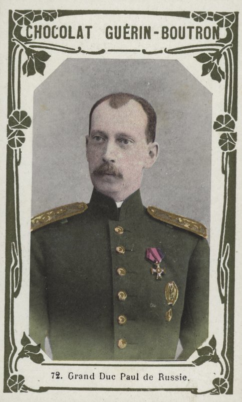 Storhertug Paul af Rusland (farvet foto) af French School