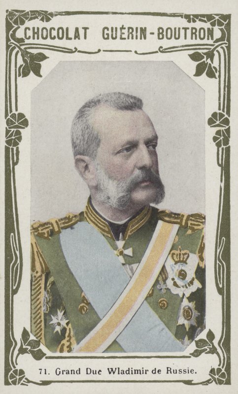 Storhertug Vladimir af Rusland (farvet foto) af French School