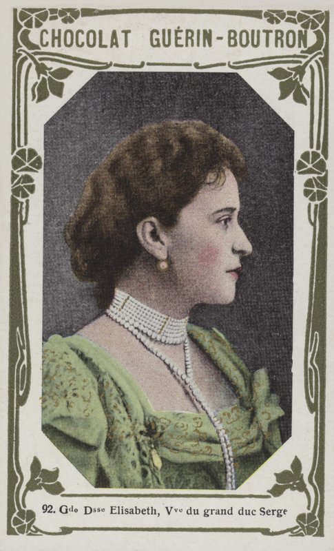 Storhertuginde Elisabeth, enke efter storhertug Serge (farvet foto) af French School