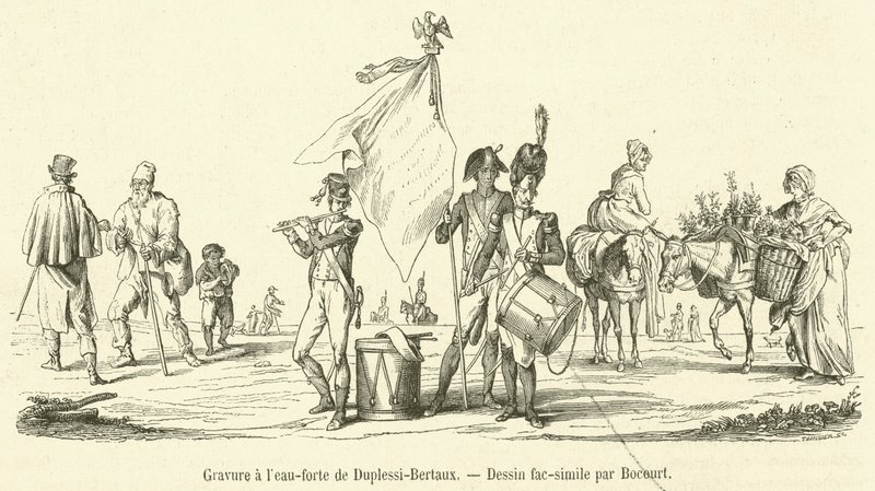 Radering af Duplesi-Bertaux (gravering) af French School