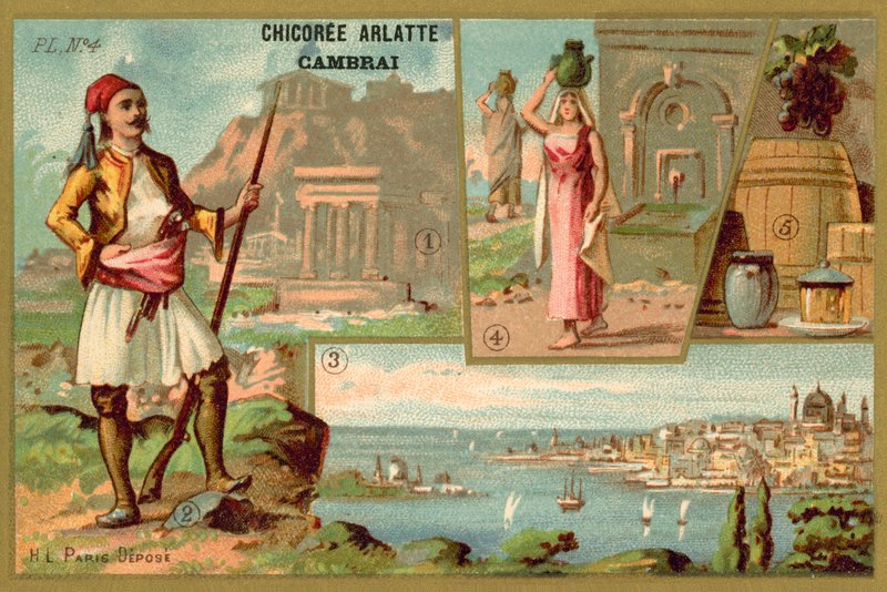 Grækenland (chromolitho) af French School