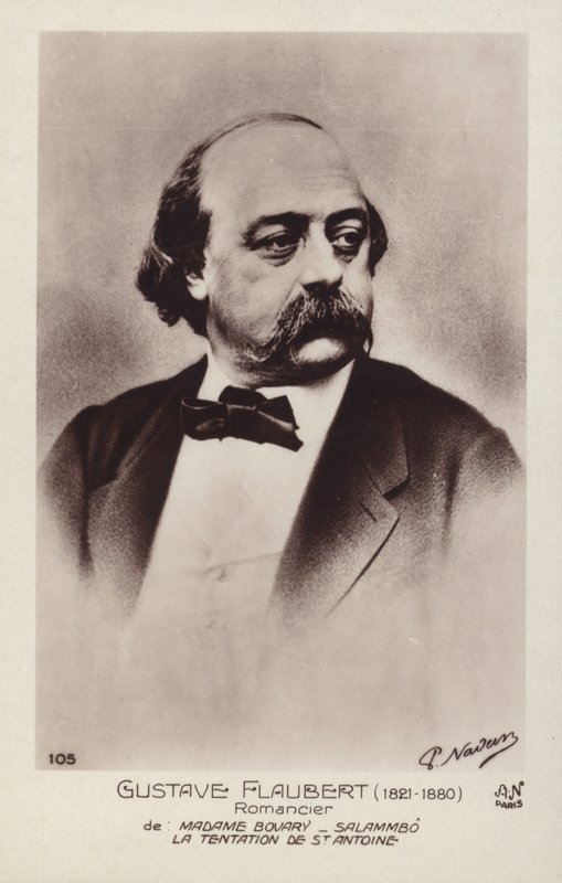 Gustave Flaubert (1820-1881), fransk forfatter af French School
