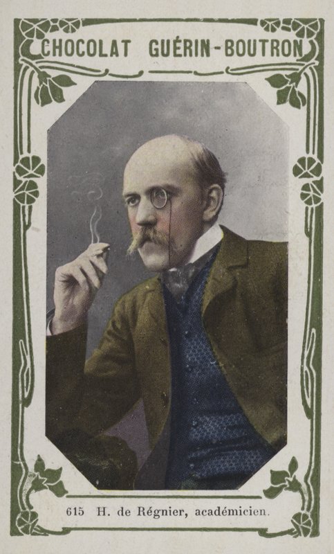 H de Regnier, academicien (farvet foto) af French School