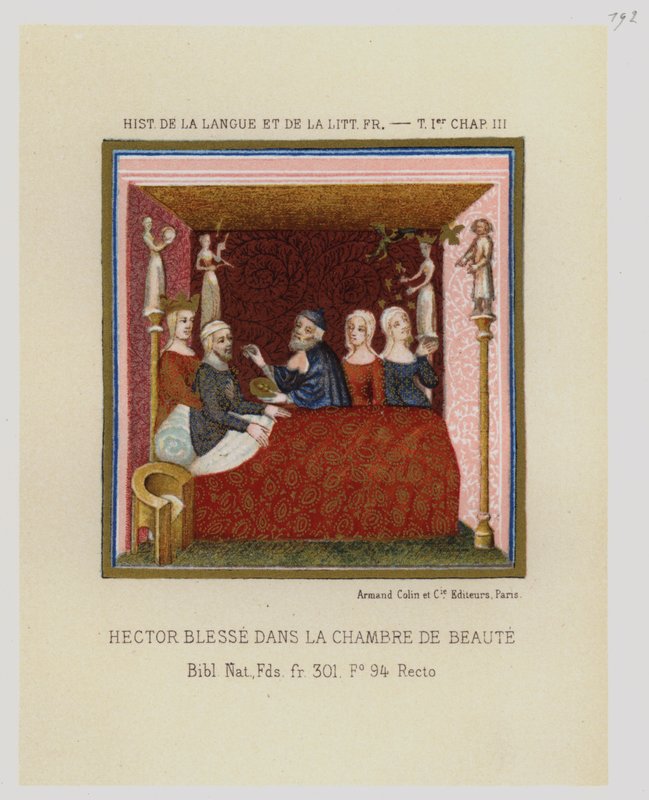 Hector Blesse In The Room Of Beauty (farve litho) af French School