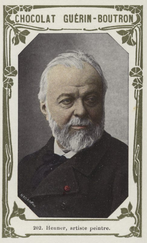 Henner, maler (farvet foto) af French School