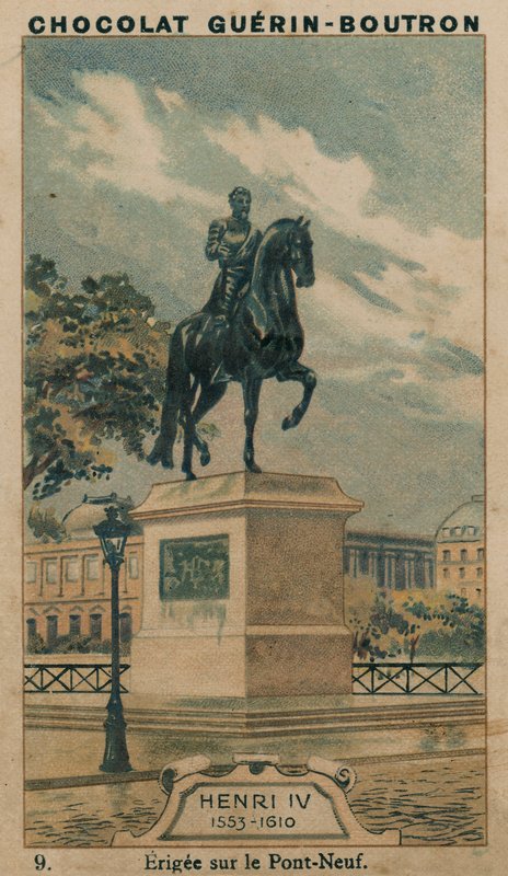 Henri IV, 1553-1610, opført på Pont-Neuf af French School