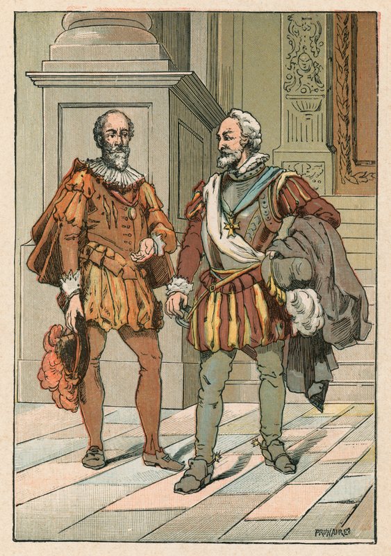 Henrik IV og Sully af French School