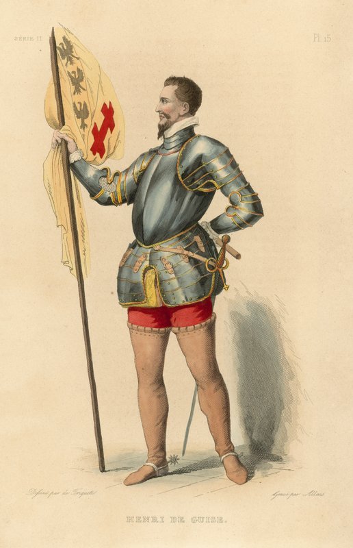 Henri de Guise (farvet gravering) af French School