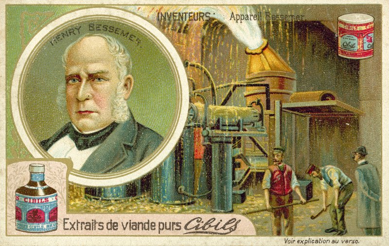 Henry Bessemer, opfinder af Bessemer-processen af French School