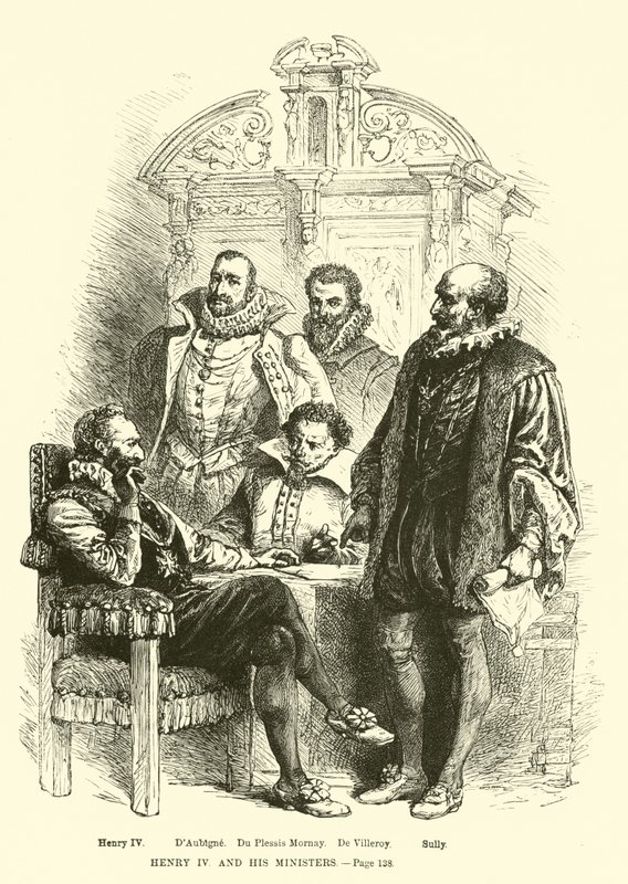 Henrik IV og hans ministre af French School