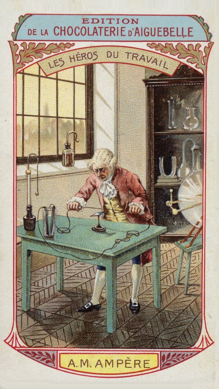 Heroes of Labor - Andre-Marie Ampere, fransk fysiker og matematiker (1775 -1836) af French School