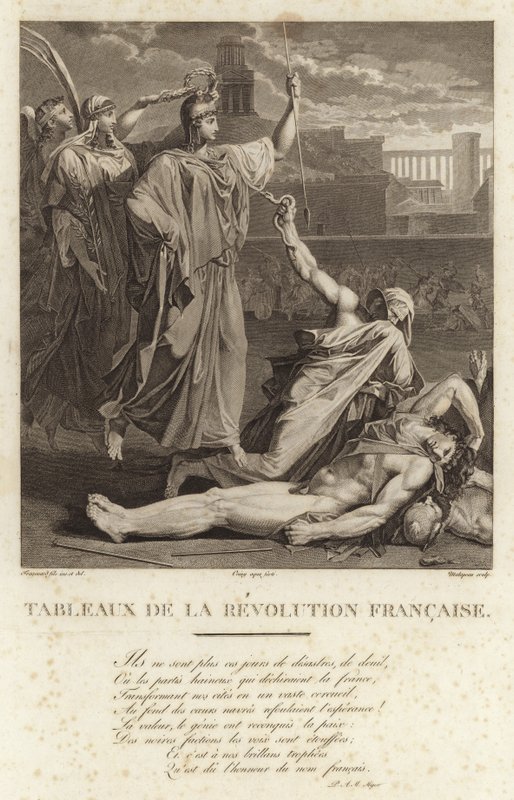 Historiske malerier af den franske revolution af French School