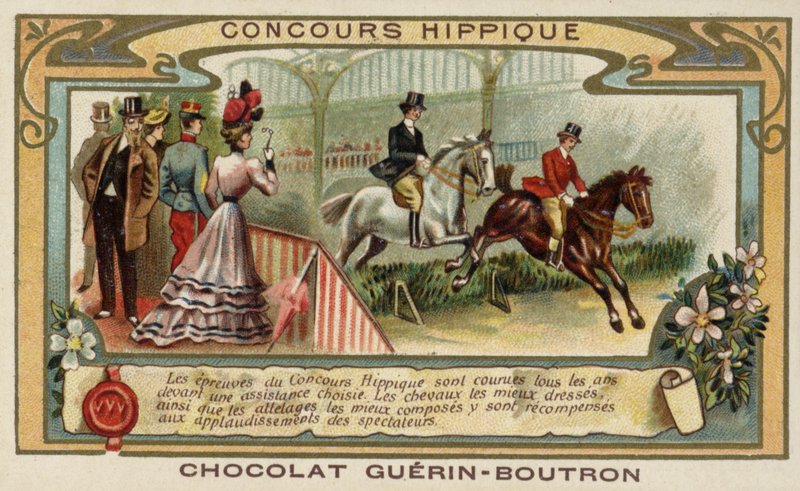 Hesteshow (chromolitho) af French School