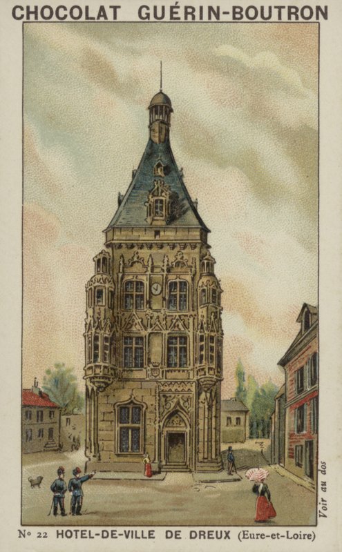 Rådhuset i Dreux, Eure-et-Loire af French School
