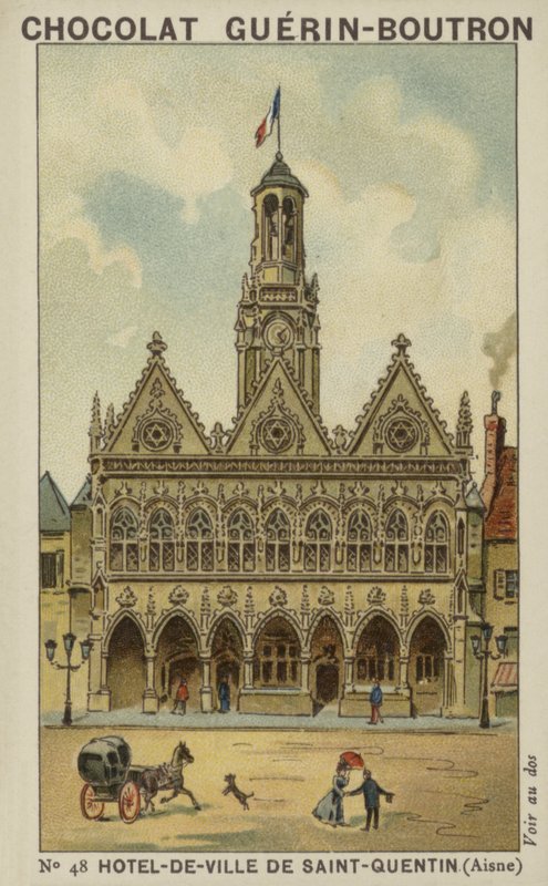 Rådhuset i Saint-Quentin, Aisne af French School