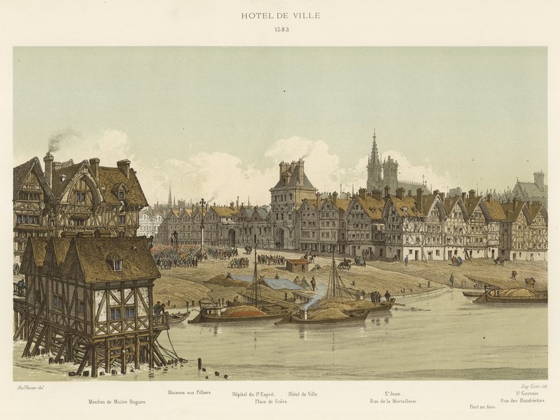Rådhus, 1583 af French School