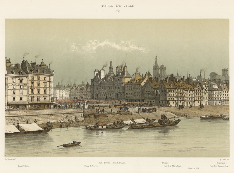 Rådhus, 1740 af French School
