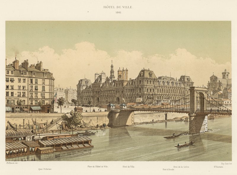 Rådhus, 1842 af French School