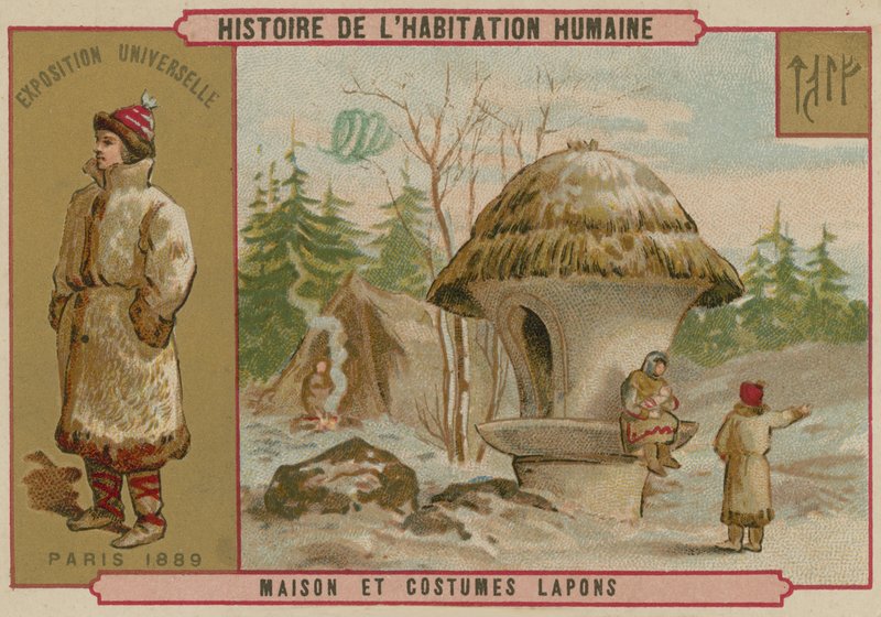 Laplands hus og kostumer af French School