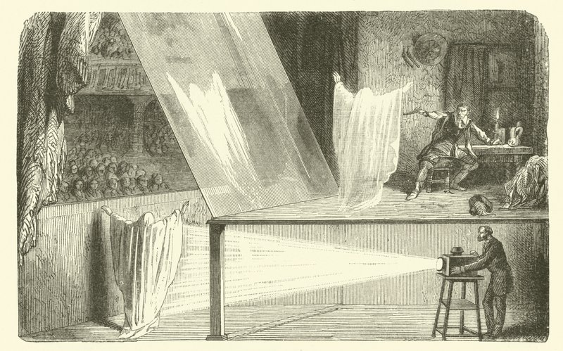 Sådan laver du spøgelser i teatret (gravering) af French School