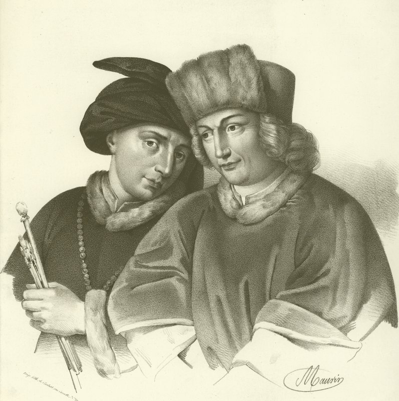 Hubert (1366-1426) og Jan van Eyck (1370-1441), flamske kunstnere af French School