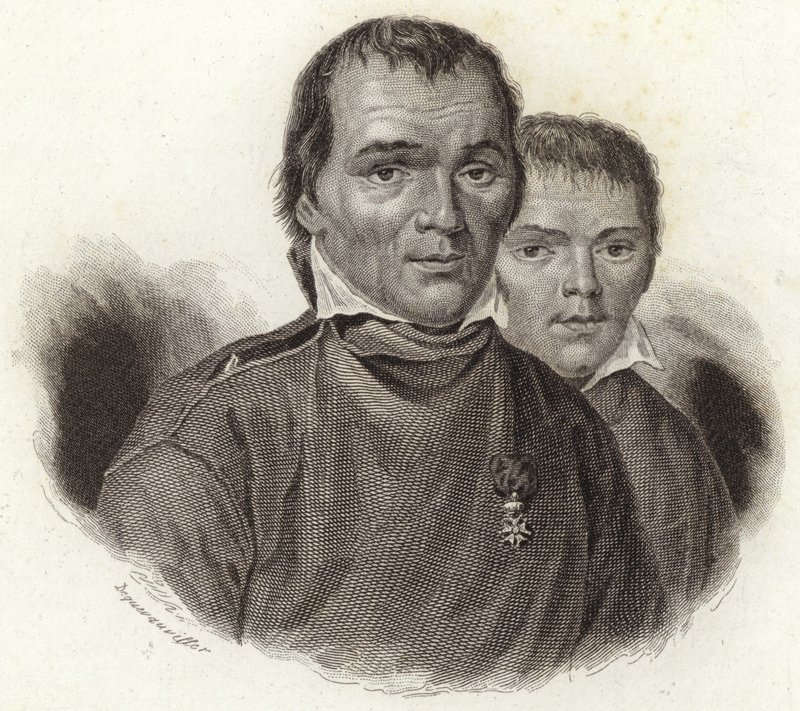Hubert Goffin og hans søn Mathieu af French School