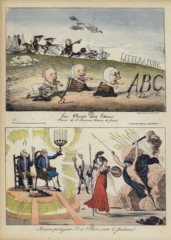 Illustration til Le Rire (farve litho) af French School