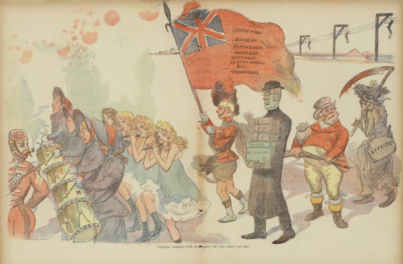 Illustration til Le Rire (farvelitografi) af French School