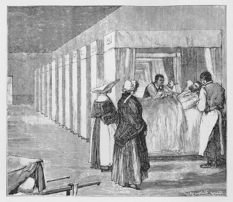 Illustration til The Assommoir, A Realistic Novel, af Emile Zola (gravering) af French School