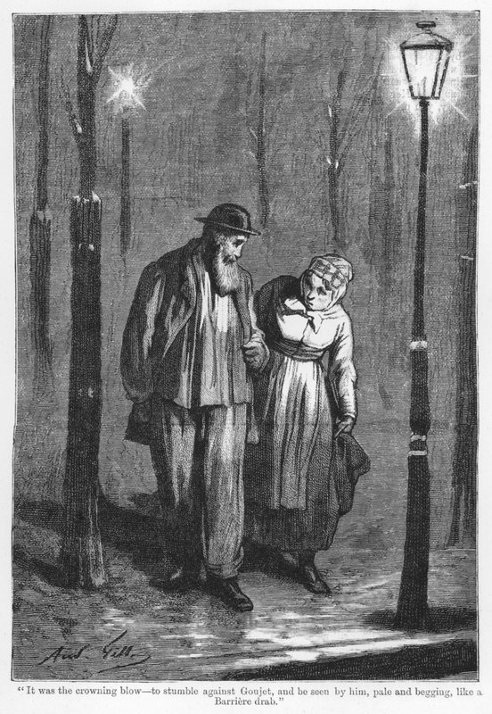 Illustration til The Assommoir, A Realistic Novel, af Emile Zola (gravering) af French School