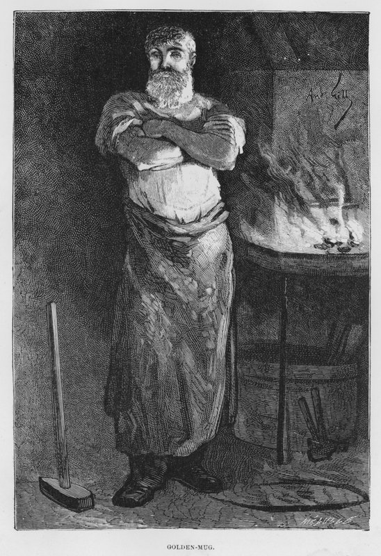 Illustration til The Assommoir, A Realistic Novel, af Emile Zola (gravering) af French School