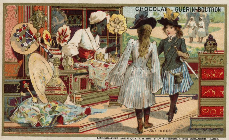 I Indien (chromolitho) af French School