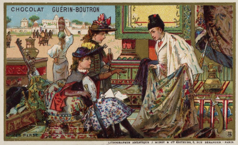 I Persien (chromolitho) af French School