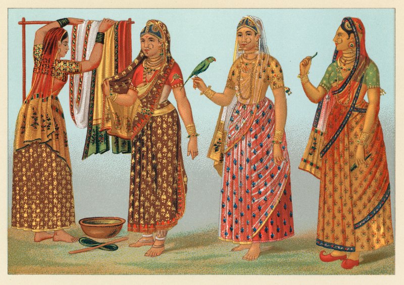 Indien kostume af French School
