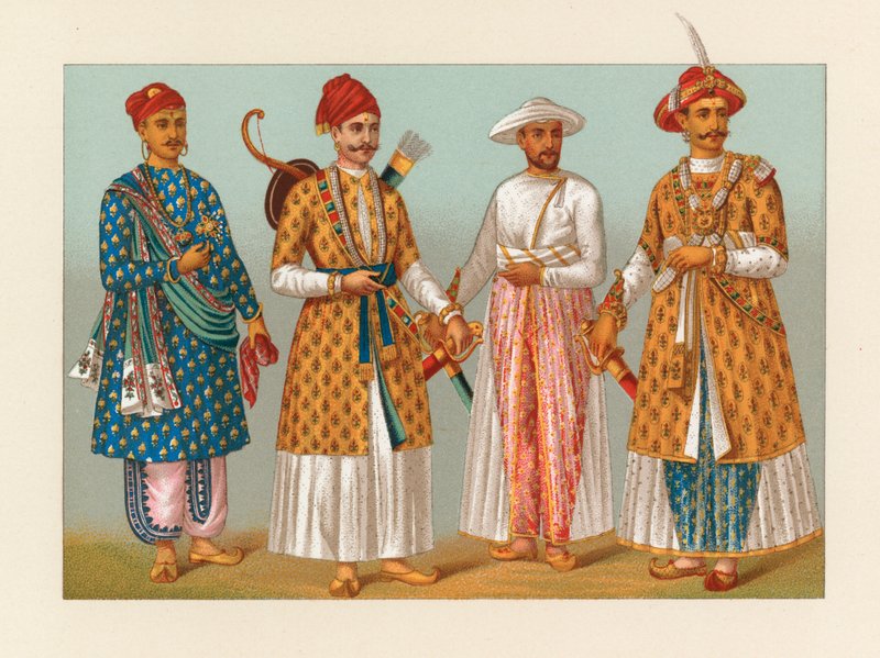 Indien kostume af French School