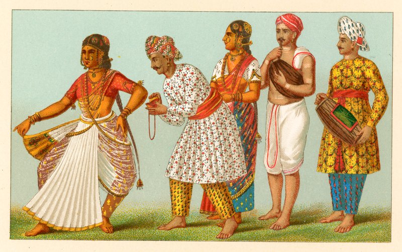 Indien kostume af French School