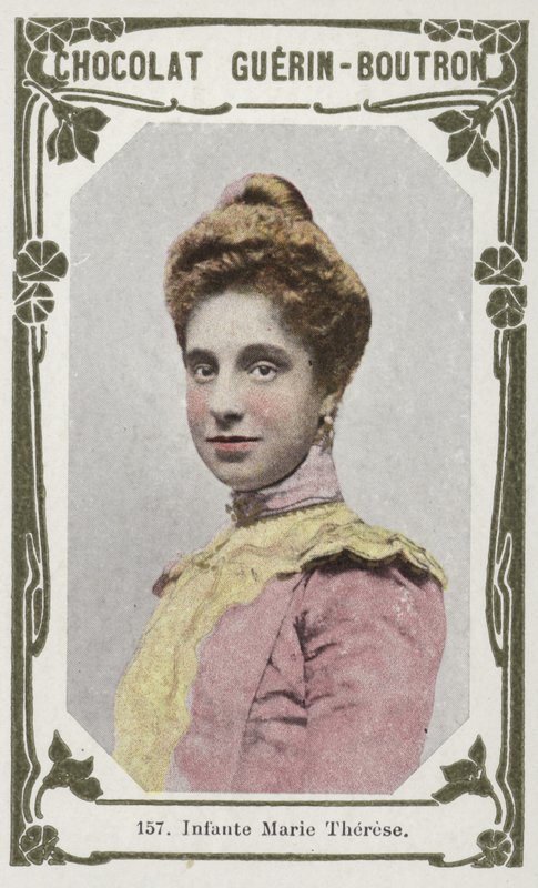Infante Marie Therese (farvet foto) af French School