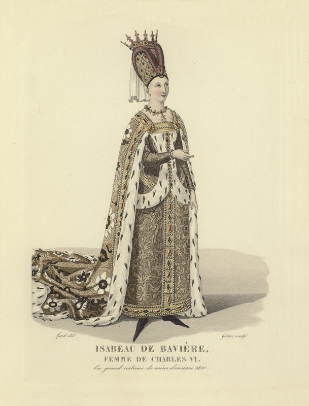 Isabeau af Bayern, kone til kong Charles VI af Frankrig af French School