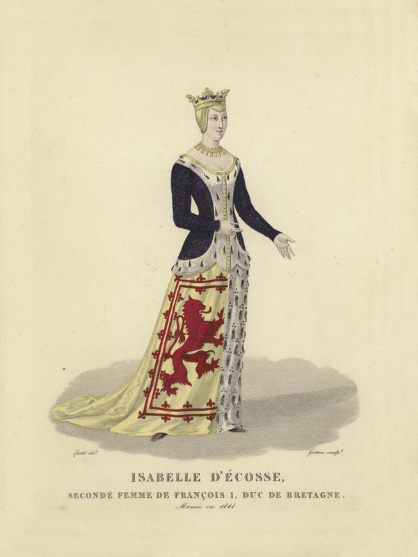 Isabella af Skotland, hustru til Frans I, hertug af Bretagne af French School
