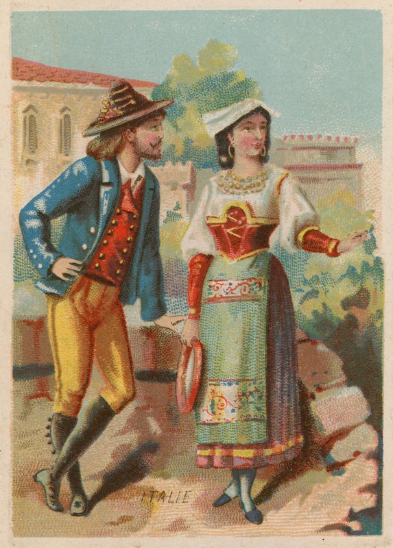 italiensk kostume af French School