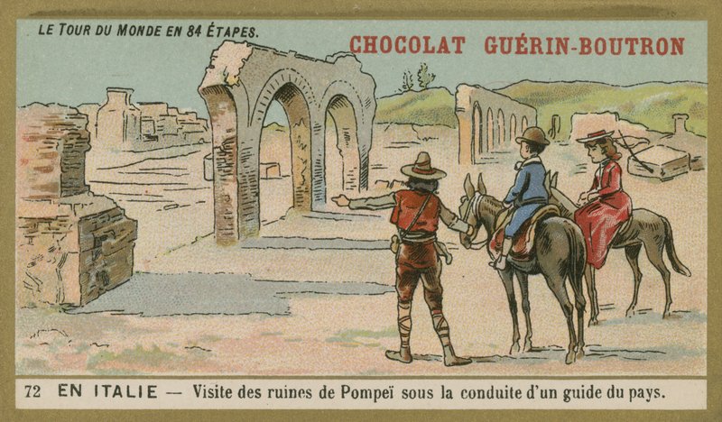 Italien: besøger ruinerne af Pompeji med en lokal guide af French School