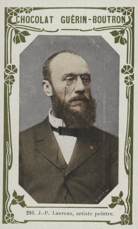 J-P Laurens, maler (farvet foto) af French School